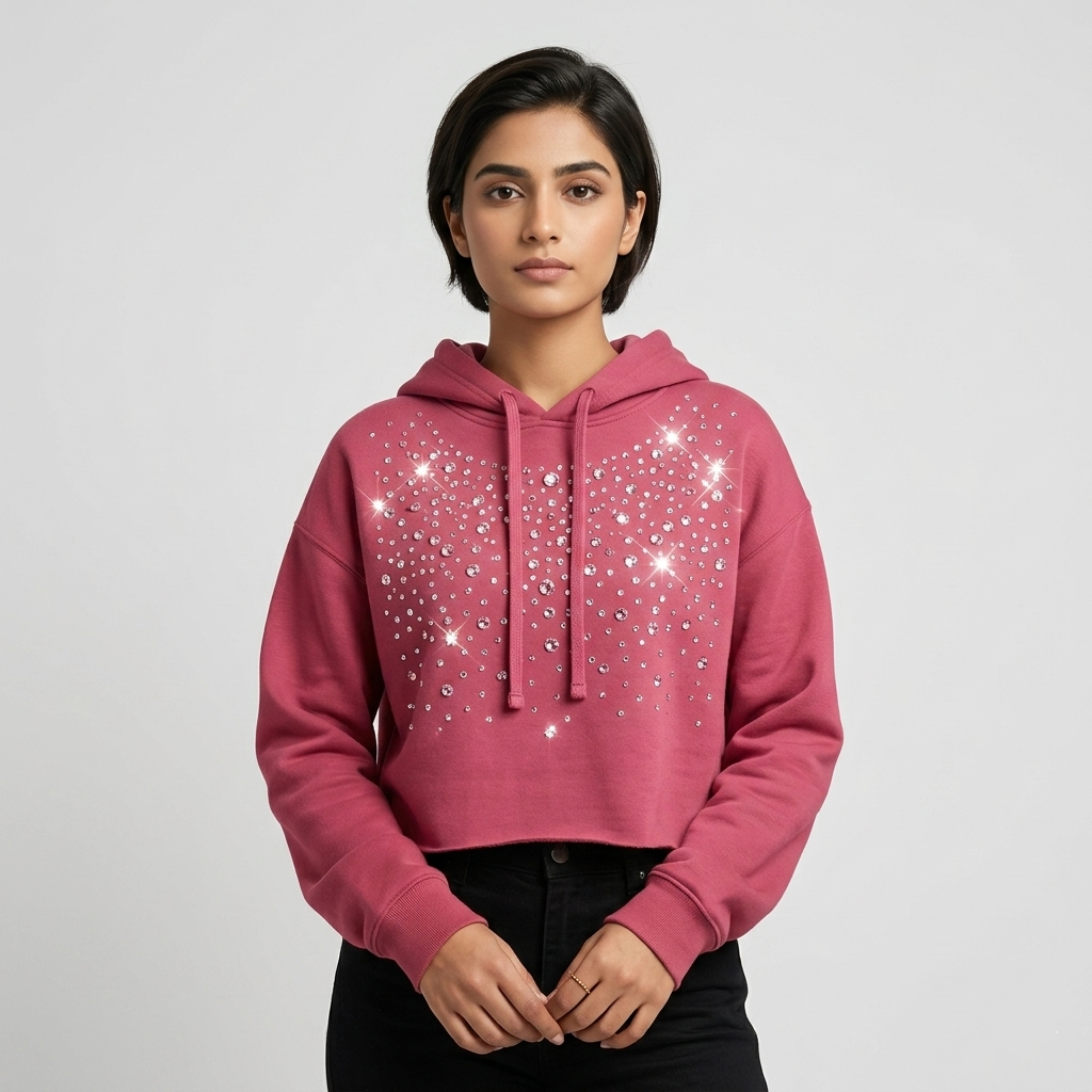 Women Crop Hoodie